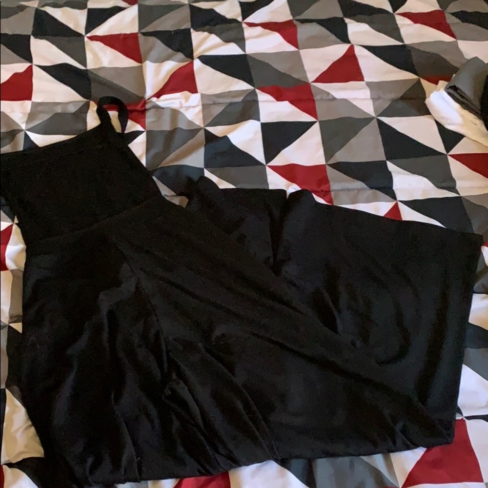 Fabric Overalls with crosses in the back